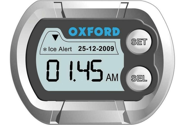 Pièces Quad & Motos - Equipement véhicule - Mini horloge digitale OXFORD température et alerte gel