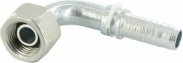 Pièces agricoles - Hydraulique - Raccord sertir DN13-1/2BSP 90°