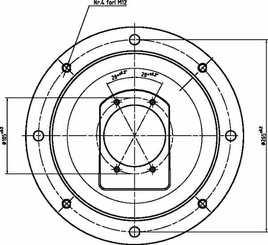 Pièces agricoles - Hydraulique - Bride côté moteur LFR 300 A-13