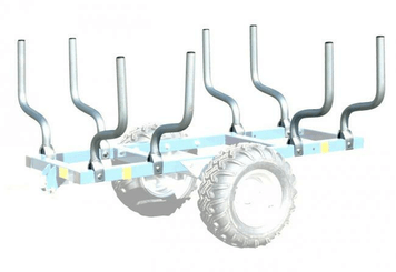 Materiels - Remorque forestière - RANCHERS 8*0.5M POUR CHASSIS
