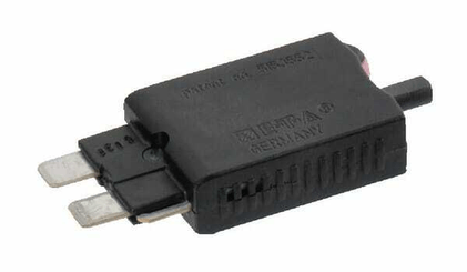 Pièces agricoles - Eclairage - Fusible réinitialisation manuelle thermique 28V 4A longueur 51,6mm violet E.T.A
