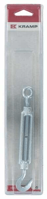 Pièces agricoles - Fasteners - Crochet/oeil de tendeur M8 x 170-250mm (1)