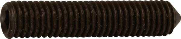 Pièces agricoles - Fasteners - Vis sans tête six pans creux bout pointeau M4x20 noire