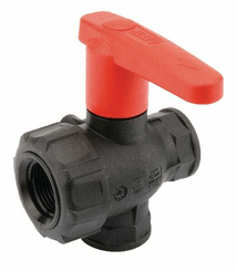 Pièces agricoles - Pièce Pulvérisateur - Vanne boiss.sph. 1" 3v.+ral.