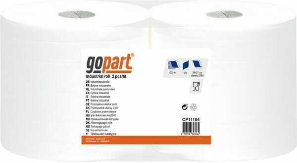 Chimie - Chimie divers - Serviette en papier, rouleau blanc, 36cm x 1000m, 1 pli, extérieur Ø330mm, gopart