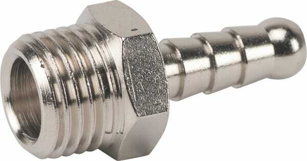 Pièces agricoles - Pièce pneumatique - Embout de tuyau 6 mm x 1/4"
