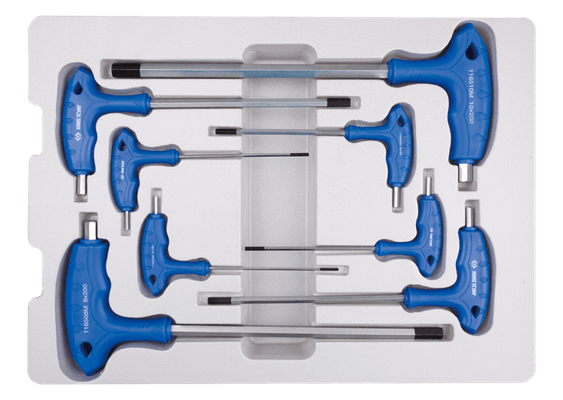 Outils - Outils divers - Jeu de 8 clés mâles à poignées en L de 2 à 10mm