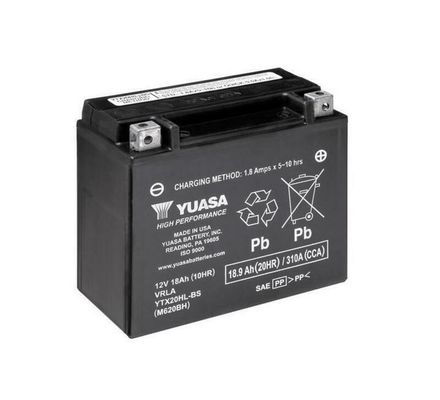 Pièces Quad & Motos - Electrique - Batterie YUASA sans entretien avec pack acide - YTX20HL-BS