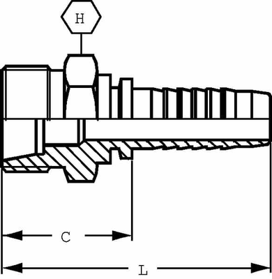 Pièces agricoles - Hydraulique - Raccord DN08-M18x150-10S