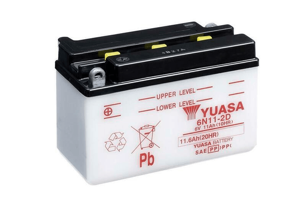Pièces Quad & Motos - Electrique - Batterie YUASA conventionnelle sans pack acide - 6N11-2D