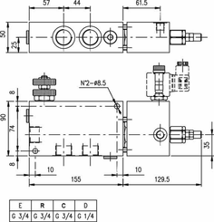 Pièces agricoles - Hydraulique - Régulateur de débit 3 voies VM