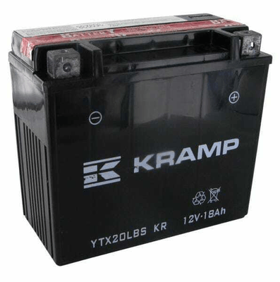 Pièces agricoles - Eclairage - Batterie 12V 18Ah 270A avec pack d'acide Kramp