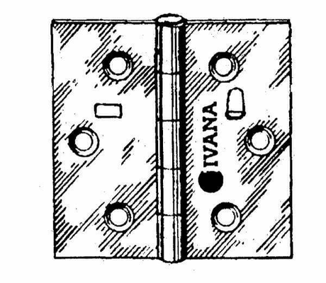 Pièces agricoles - Fasteners - Charnière carrée 75 x 75 inoxydable
