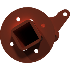 Pièces agricoles - Pièce divers - tube de retenue avant gauche -peint-