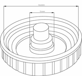 Pièces agricoles - Tracteur pièce origine - Bouchon de réservoir NH