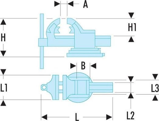 Outils - Outils divers - Étau fixe - 150 mm