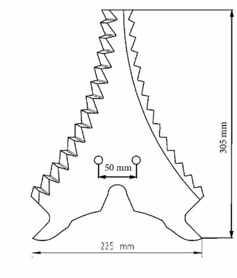 Pièces agricoles - Fenaison & élevage - Couteau d'ensilage Strautmann