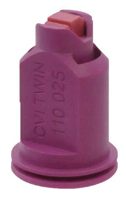 Pièces agricoles - Pièce Pulvérisateur - Buse à double injection d'air CVI TWIN 110° 25 violet céramique Albuz