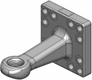 Oeillet de remorquage diamètre 40mm 160x160 avec douille ISO 5692-2
