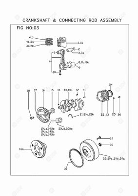 Pièces agricoles - Pieces moteur - 2ND GROOVE PIST.RING