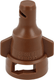 Buse à azote excentrée FB 05 en plastique brun