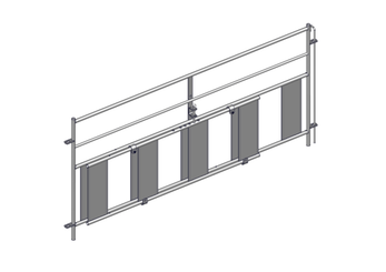 Materiels - Accessoires 100Kg-200Kg - PACK DE 6 CLAIES OVIN 7 LISSES H.1M L.2M PASSAGE D'AGNEAU