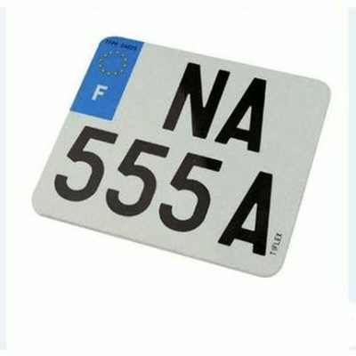 Pièces Quad & Motos - Outillage - Plaques d'immatriculation aluminium PPI pré-percées - Type F 210x130 pour scooters - 10 pièces