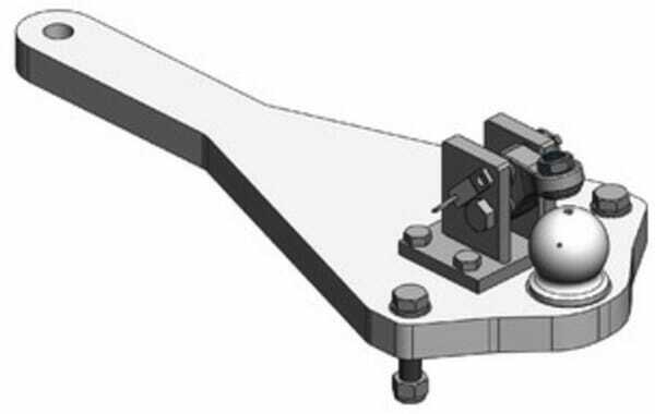 Pièces agricoles - Tracteur pièce adaptable - Plaque de support 80 mm