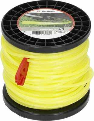 Pièces agricoles - Jardin et forêt pièce adaptable - Fil de coupe Ø 4mm 32m rond jaune Kramp