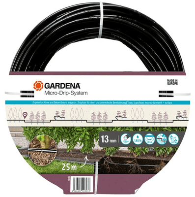 Pièces agricoles - Hydraulique - Ligne d'irrigation micro-goutte 13 mm (1/2"), 25 m