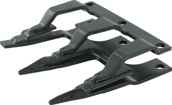 Pièces agricoles - Moissonneuses - Doigt triple, 12/24mm, rouge