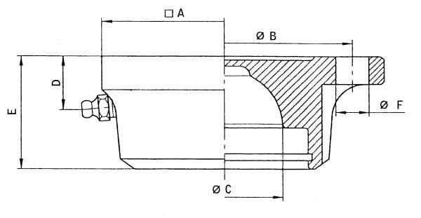 Pièces agricoles - Hydraulique - Jonction carree D65