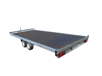 Materiels - Remorque voiture - PLATEAU ROUES DESSOUS 506x215 freiné 2 essieux PTAC : 2500 kg