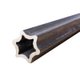 Tube étoile 57,5 X 71,5 - barre de 1 mètre