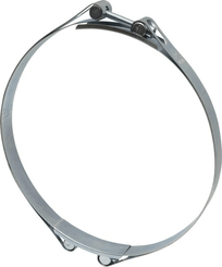 Pièces agricoles - Fasteners - Collier de serrage, 250-260 mm double boulon, double bande DIN912 zingué Kramp