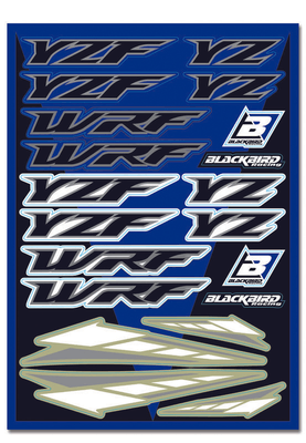 Pièces Quad & Motos - Equipement véhicule - Planche de stickers BLACKBIRD Yamaha