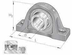 Pièces agricoles - Roulements - Logement de palier sans insert