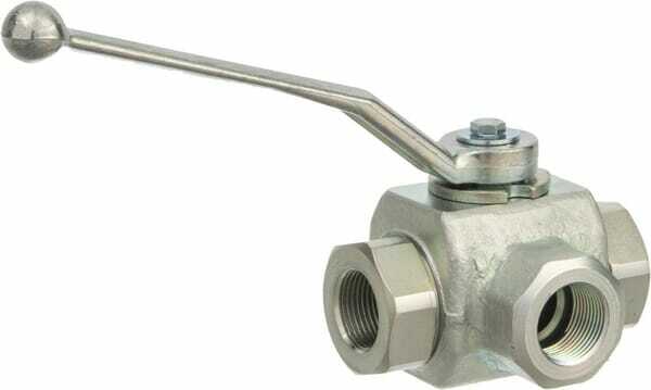 Pièces agricoles - Hydraulique - Vanne billes 3 v. 3/4" jnt sp.