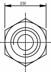 Pièces agricoles - Hydraulique - Union mâle NPT 1/4-1/2