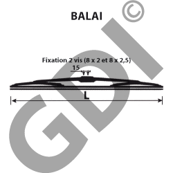Pièces agricoles - Essuie-Glaces - BALAIS ESSUIE GLACE
