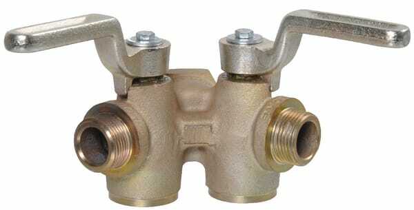 Pièces agricoles - Pièce pneumatique - Robinet double