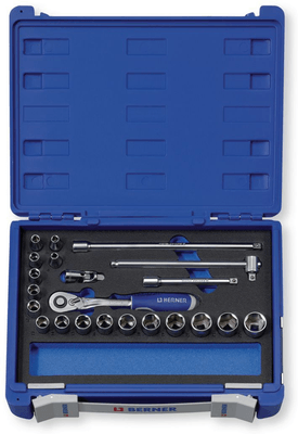 Outils - Outils divers - Coffret de cliquet et douilles 3/8'' 22 pièces (par 1)