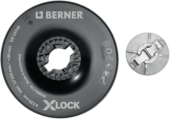 Electroportatif - Electroportatif divers et accessoires - Plateau caoutchouc pour disque fibre X-LOCK (par 1)