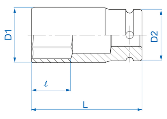 Outils - Outils divers - Douille 3/4" longue fine 3/4"