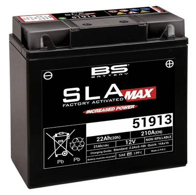 Pièces Quad & Motos - Electrique - Batterie BS BATTERY SLA Max sans entretien activé usine - 51913