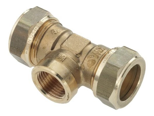Pièces agricoles - Hydraulique - Té 22mmx3/4"x22mm