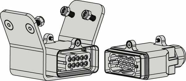 Pièces agricoles - Hydraulique - Fiche électrique NS Q 12.5/19