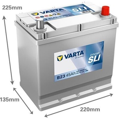 Pièces agricoles - Eclairage - Battery 12V 45Ah 300A B23 VARTA Dynamic SLI