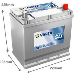 Pièces agricoles - Eclairage - Battery 12V 45Ah 300A B23 VARTA Dynamic SLI