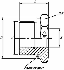 Pièces agricoles - Hydraulique - Réduction MBSP3/4-FBSP1/4
